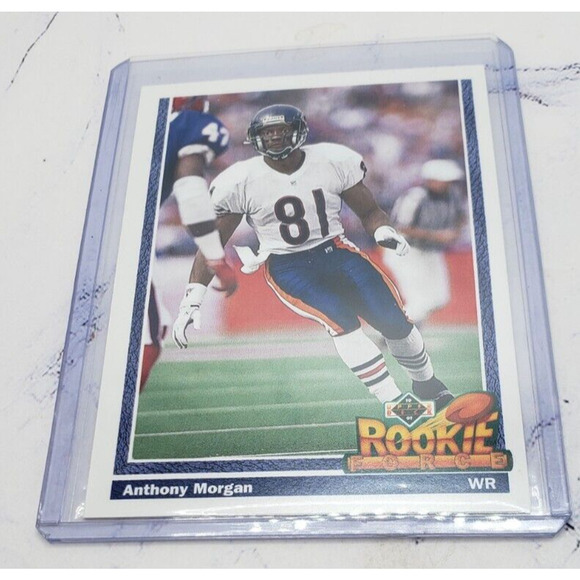 1991 Upper Deck Anthony Morgan #637 Chicago Bears NFL Football Rookie Force - Picture 3 of 4